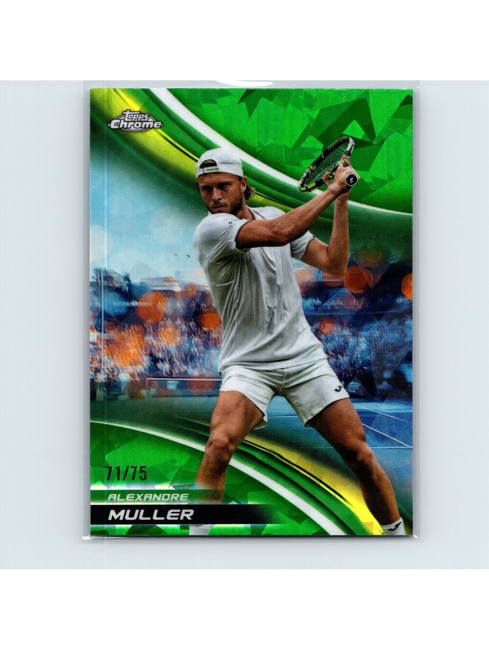 2025 Topps Chrome Tennis Sapphire Alexandre Muller #93 Green Refractor #/75